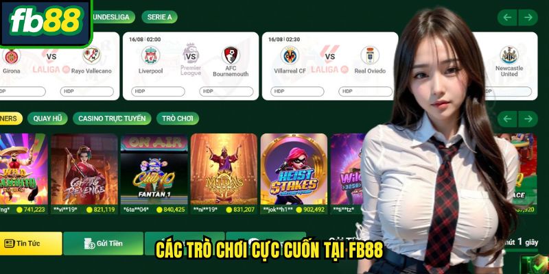Các trò chơi cực cuốn tại FB88